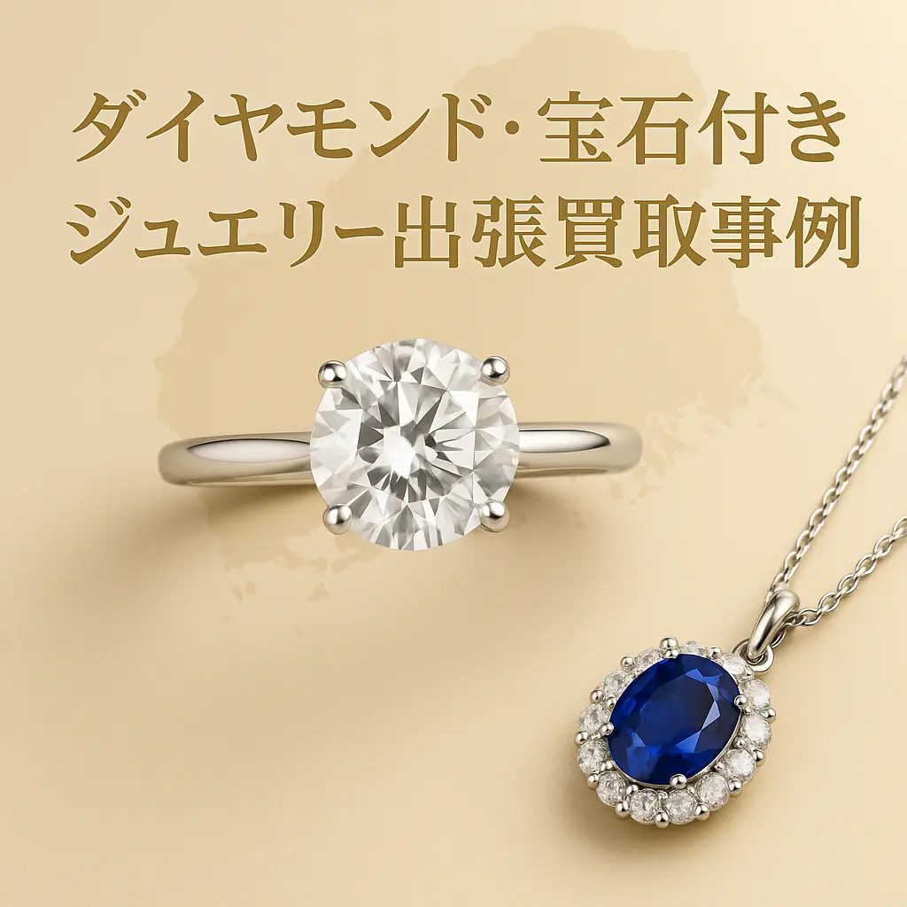 広島市中区ダイヤモンド・宝石付きジュエリー買取事例